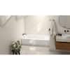 Aloha 60 in. x 30 in. Soaking Bathtub with Left Drain in White