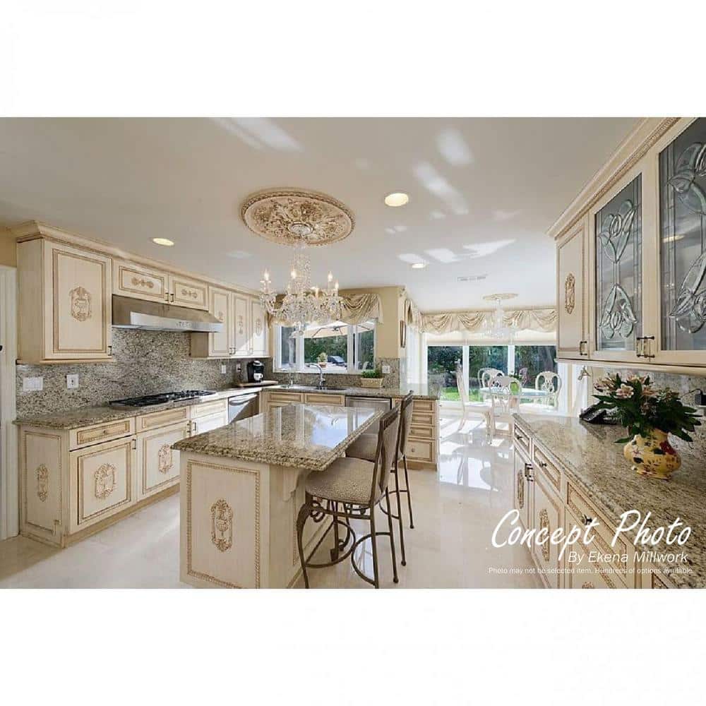Iridescent Gold Decorative Ceiling Medallion