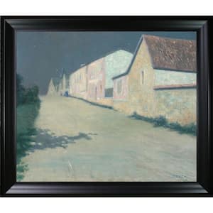 Evening in Giverny by John Leslie Breck Black Matte Framed Nature Oil Painting Art Print 25 in. x 29 in.