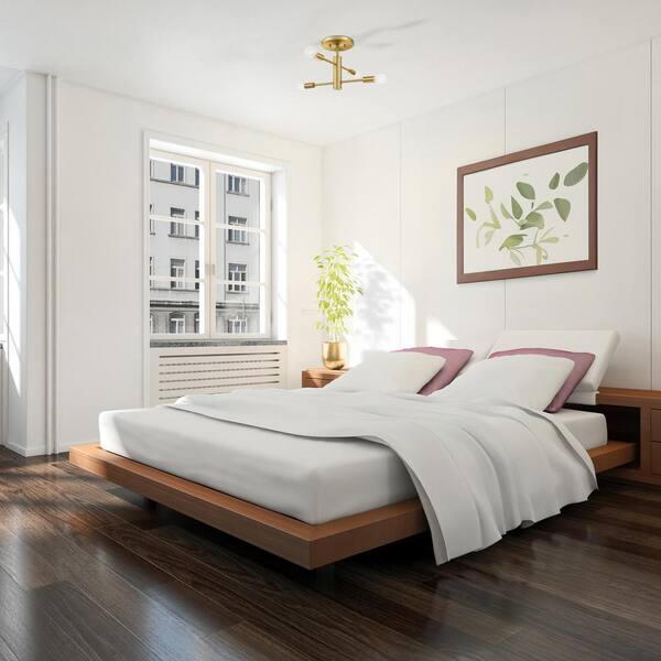 Designers Fountain - Arlo 14.25 in. 4-Light Brushed Gold Modern Entryway Semi-Flush Mount with No Bulbs Included