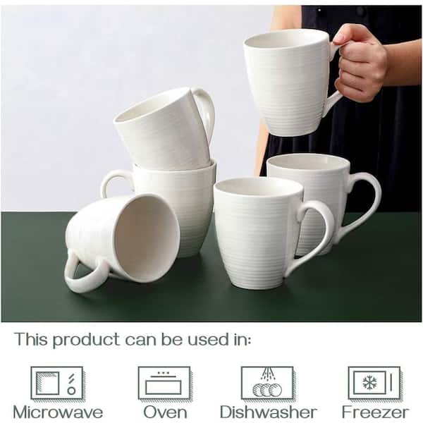 Aoibox 16 oz. Large Coffee Mugs with Handle for Tea, Latte, Cappuccino,  Milk, Set of 6 Mix Color-3 SNPH002IN409 - The Home Depot