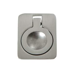 Kent Drop Ring Cabinet Pull, Brushed Nickel, 1.6"