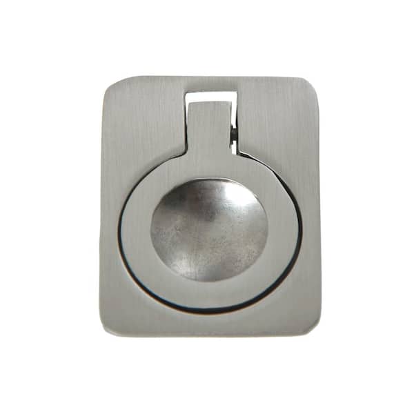 Utopia Alley Kent Drop Ring Cabinet Pull, Brushed Nickel, 1.6"