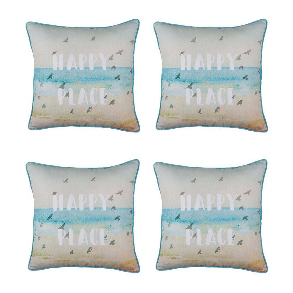 MIKE & Co. NEW YORK Nautical Coastal Happy Quote Decorative