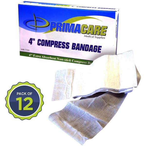 PRIMACARE 7 in. x 4 in. Sterile Multi Trauma Dressing Non-Woven Emergency  Bandage (Pack of 12) WB-7701-CS-12 - The Home Depot