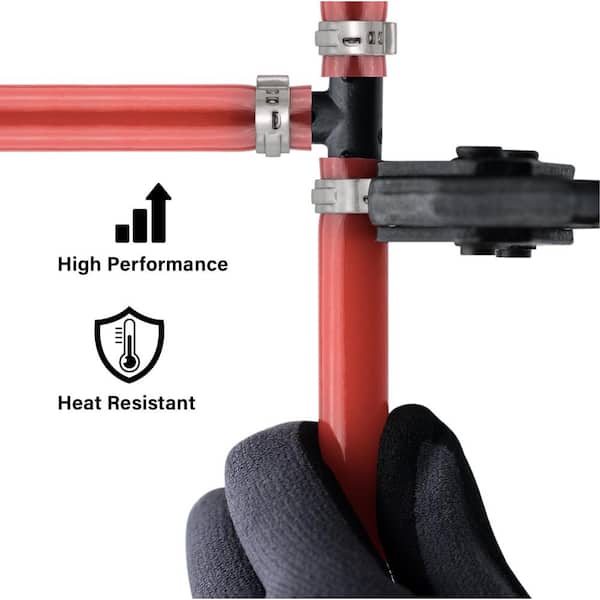 50-Pack Of 1/2" Stainless Steel PEX Cinch Clamps - For Plumbing & Radiant Heat Connections