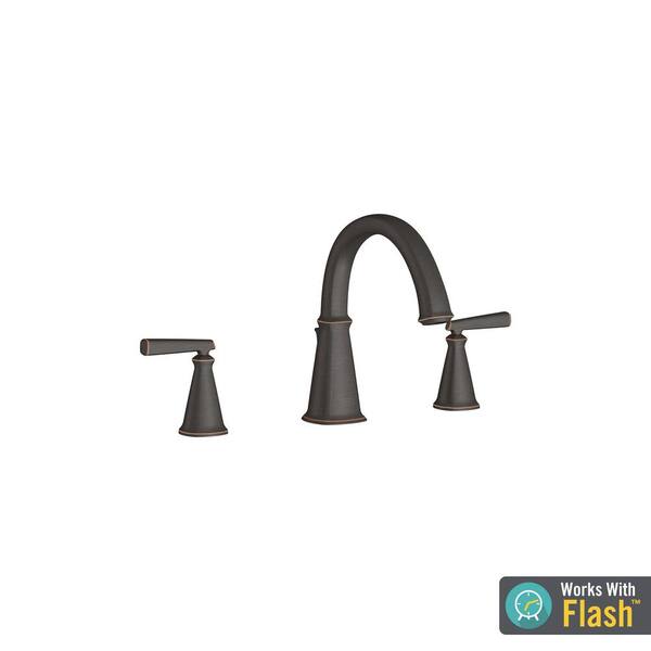 American Standard Edgemere 2-Handle Deck-Mount Roman Tub Faucet for Flash Rough-in Valves in Legacy Bronze
