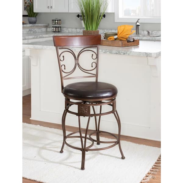 Bronze metal store counter stools