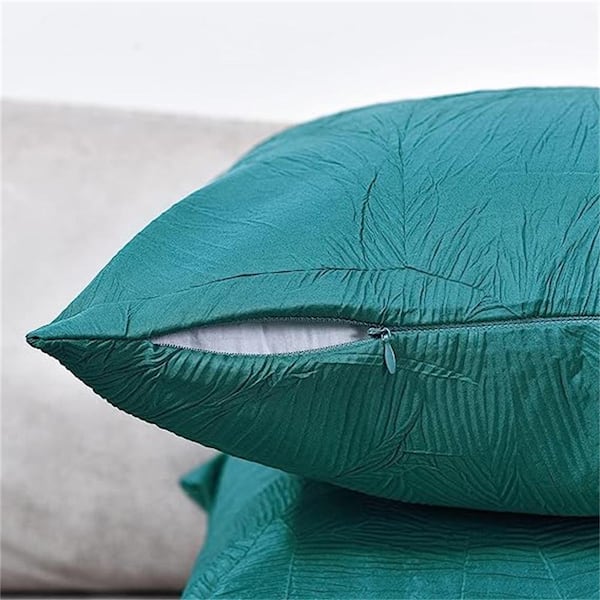 Outdoor Polyester Square Bed Throw Pillow Covers Soft Solid Fall Winter Decorative  Couch Cushion Pillow Cases (Set of 2) B09ZT57VJC - The Home Depot