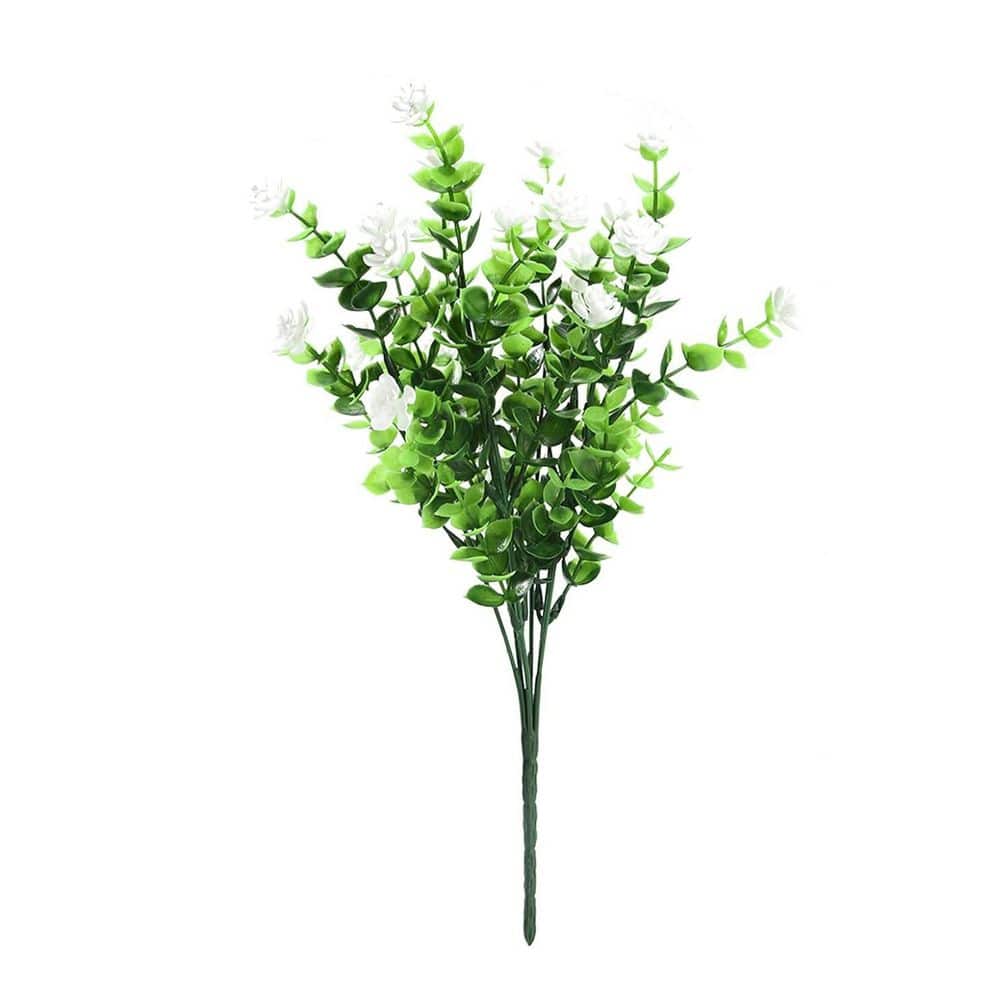 15 in. White Indoor/Outdoor Artificial Lavender Flower