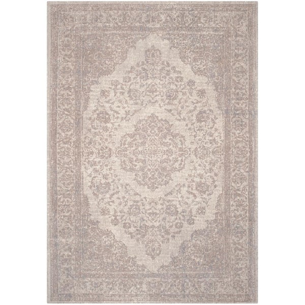 SAFAVIEH Classic Vintage Beige 10 ft. x 14 ft. Border Medallion Area Rug