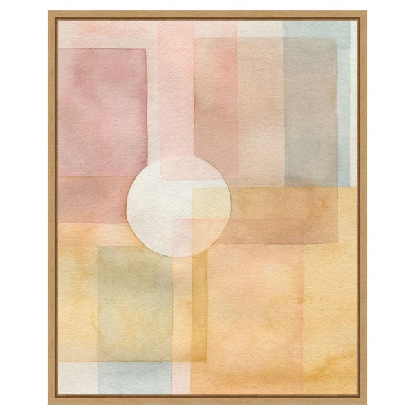 Amanti Art Glow And Peep I by Grace Popp 23 in. W x 28 in. H. Canvas Wall Art Print Framed in Brown
