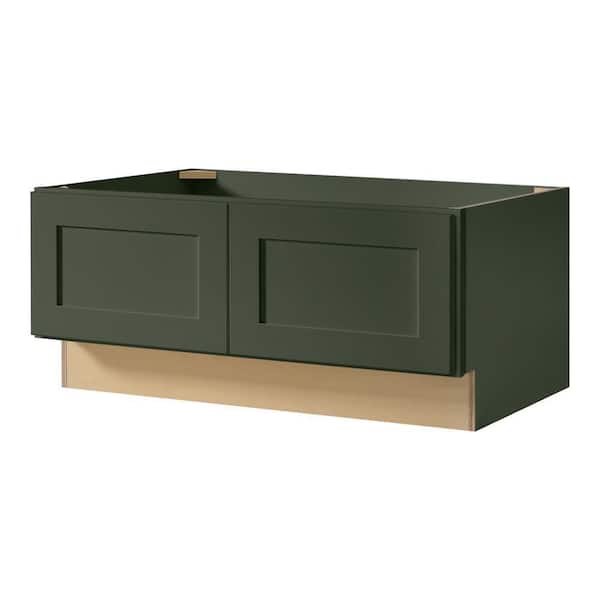 Avondale 36 in. W x 16.5 in. H x 24 in. D Ready To Assemble Plywood Shaker Bench Base in Fern Green