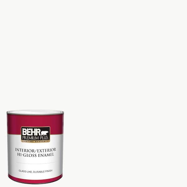 BEHR PREMIUM PLUS 1 qt. Medium Base Hi-Gloss Enamel Interior/Exterior Paint