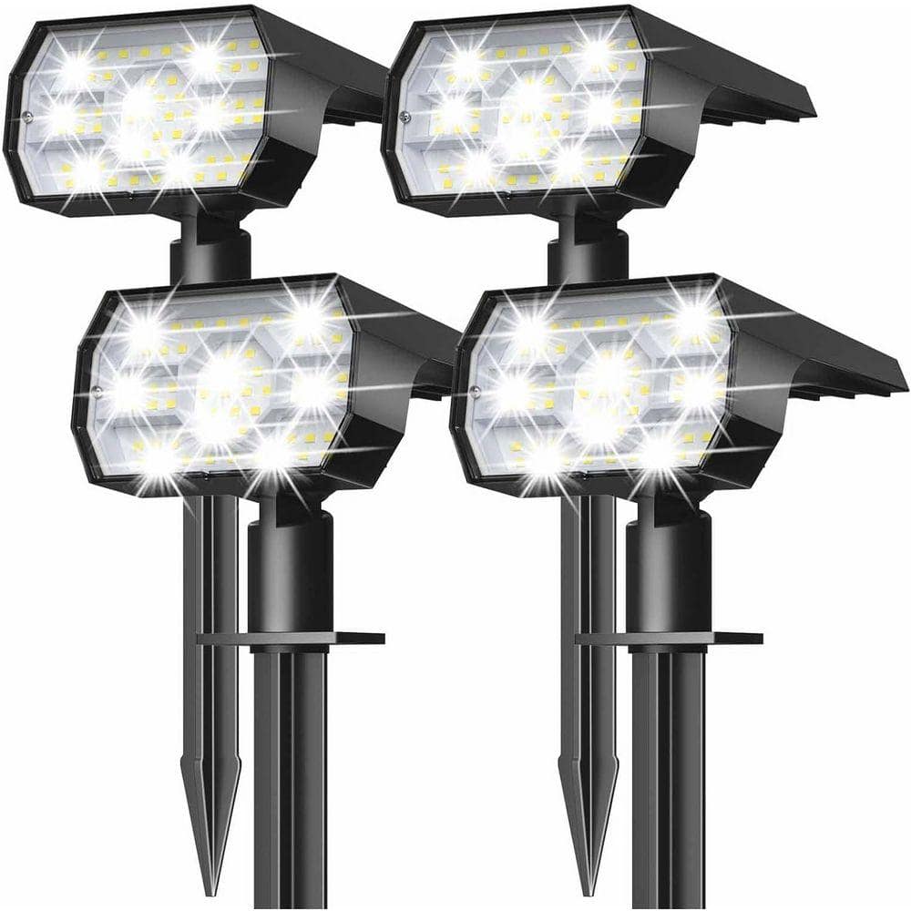 FAWEY TRED INC Solar Lights Outdoor Waterproof IP68,56 LED 3 Lighting Modes Solar Powered，4 Pack (Cool White) DAVV6TB