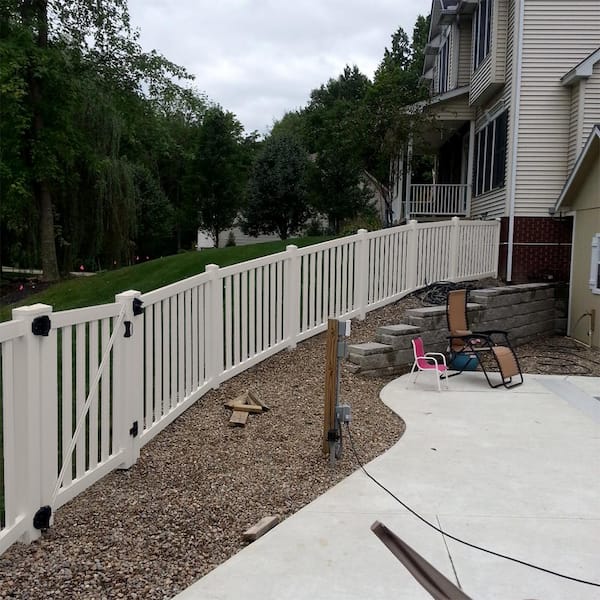 Captiva 4 ft. x 4 ft. Tan Vinyl Pool Fence Gate