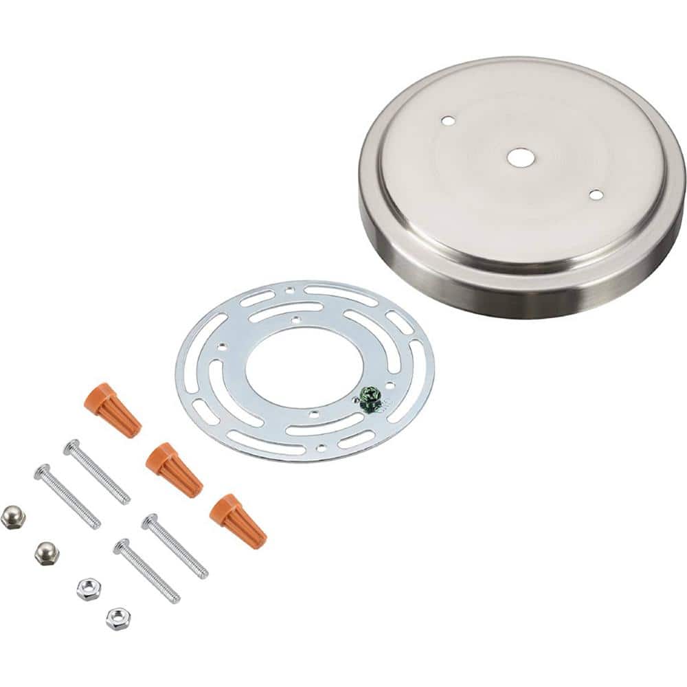 5-1/8 Dia. w/Collar Loop & 7/16 center hole, Brushed Nickel Finish Cha