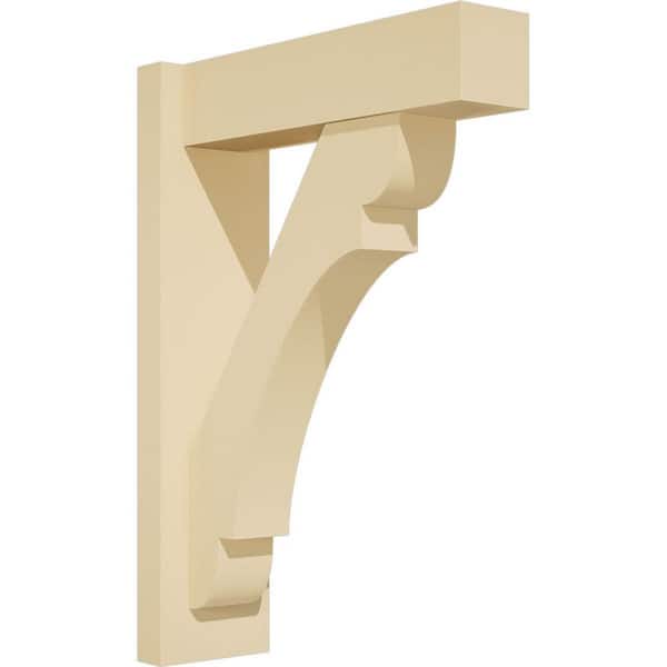 Ekena Millwork Olympic 5 in. W x 22 in. H x 16 in. D Signature Urethane Polyurethane Outlooker with Block Ends