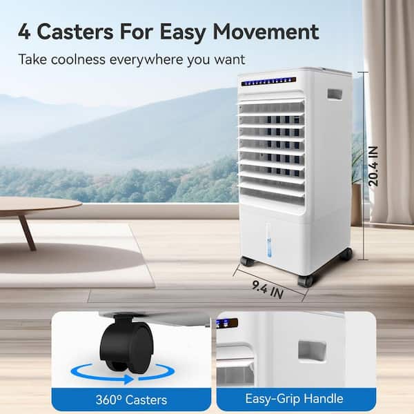 Adrinfly 4-in-1 65W Portable Air Conditioner Indoor 3-Speed Air