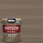 1 gal. #ST-159 Boot Hill Grey Semi-Transparent Waterproofing Exterior Wood Stain and Sealer