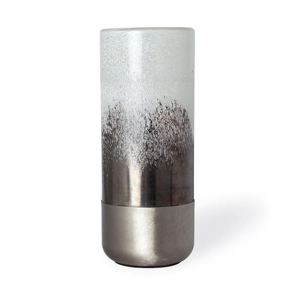 Mercana Baltic I (Tall) White, Bronze and Silver Decorative Vase