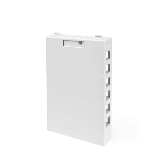 12-Port QuickPort Surface Mount Box, White 41089-12W