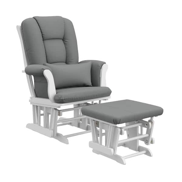 Gray Cushion Tuscany Glider, Gray Rocking Chair Cushions For Nursery