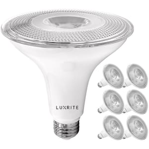 120-Watt Equivalent PAR38 Dimmable LED Light Bulbs 3500K Natural White Wet Rated (6-Pack)