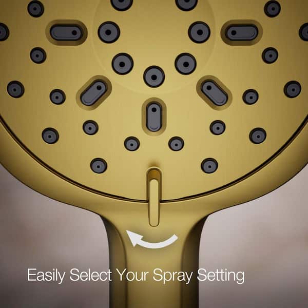 KOHLER Ashan 3-Spray Wall Mount Handheld Showerhead 1.75 GPM in Vibrant Brushed Nickel