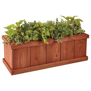 28 in. x 9 in. Wood Planter Box