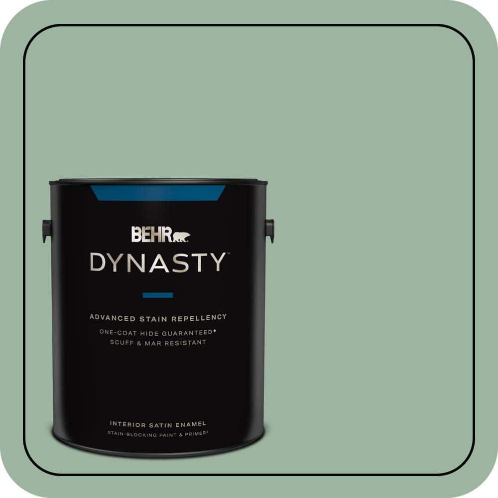 1 gal. #S410-4 Copper Patina One-Coat Hide Satin Enamel Interior Stain-Blocking Paint & Primer price history on PriceWatchPro