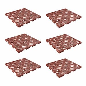 Terracotta 11.5 in. x 11.5 in. x 0.5 in. Polypropylene Flooring Tiles (12-per Case) (11 sq. ft.)