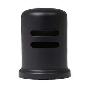 1-3/4 in. x 2-1/2 in. Solid Brass Air Gap Cap Only, Skirted, Matte Black