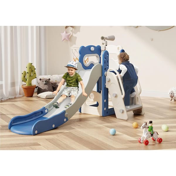 6-In-1 Toddler Slide Kids Indoor Slide