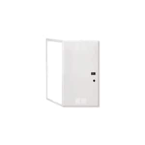 28 in. Premium Vented Hinged Door, White (for use with 28 in. Structured Media Enclosure)