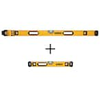 DEWALT 48 in. Magnetic Box Beam Level and 24 in. Magnetic Heavy