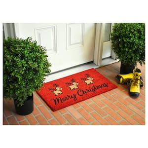 Merry Christmas Deer Doormat 17" x 29"