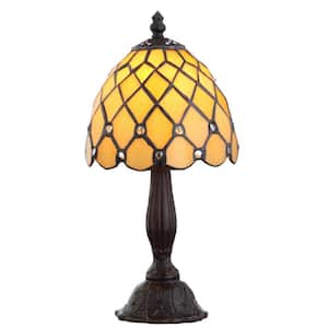Campbell Tiffany-Style 12.5 in. Bronze Table Lamp