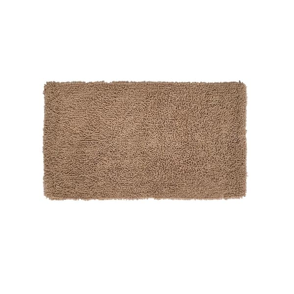 HOME WEAVERS INC Fantasia Bath Rug 100% Cotton Bath Rugs Set, 24x40 Rectangle, Linen