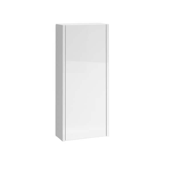 WS Bath Collections Dalia 13.8 in. W x 6.9 in. D x 31.5 in. H Bathroom Storage Wall Cabinet in Glossy White