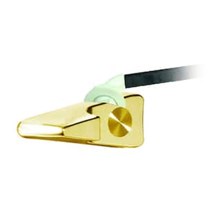 9 in. Triangular Toilet Tank Lever in Polished Brass