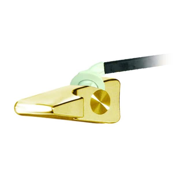 Fluidmaster 9 in. Triangular Toilet Tank Lever in Polished Brass