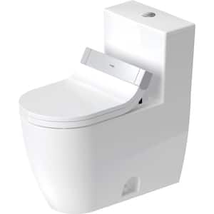 1-Piece 0.92 GPF Dual Flush Elongated Toilet in White, Seat Not Included