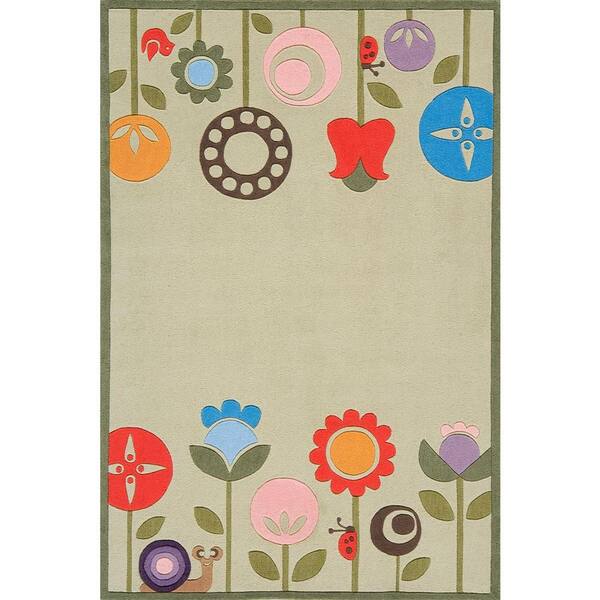Momeni Caprice Collection Green 4 ft. x 6 ft. Indoor Area Rug