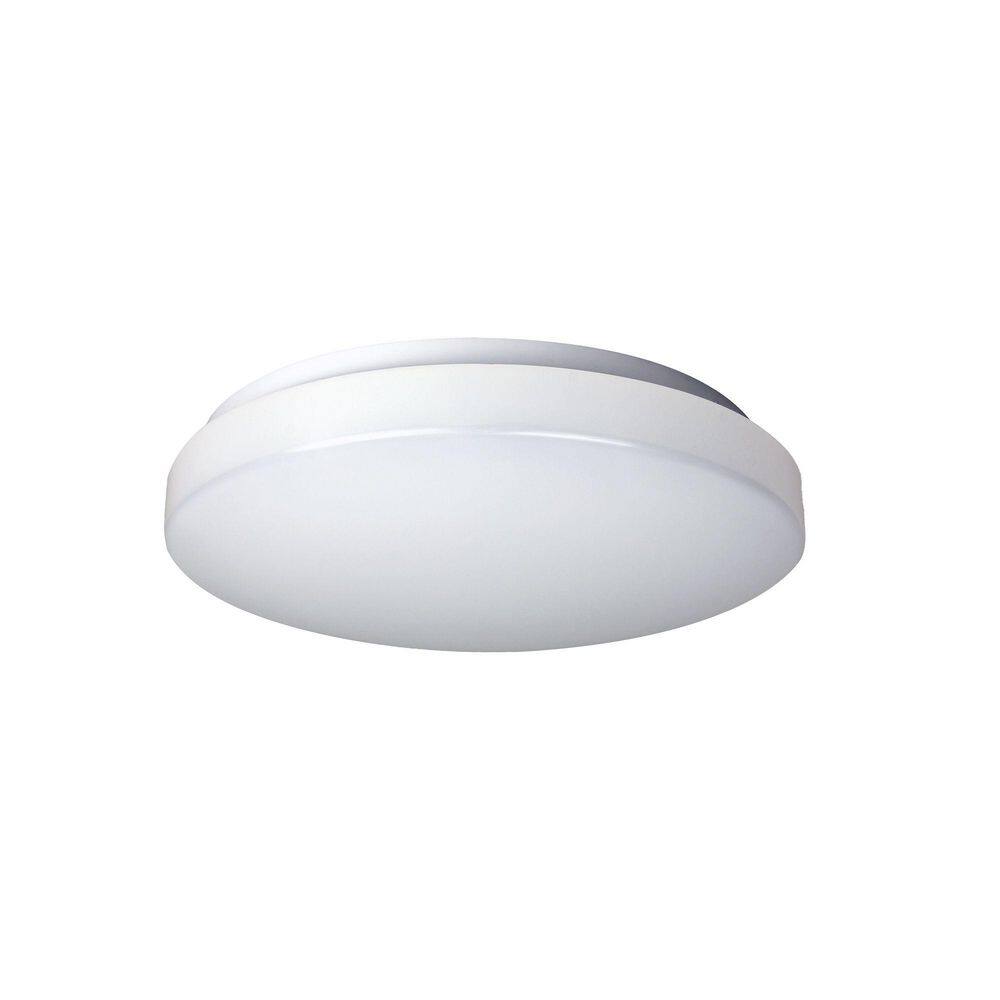 11 in. Round Modern White Flush Mount Integrated LED, Selectable 16W 120-277V, 2700K-5000K, Dimmable, Selectable CCT price history on PriceWatchPro