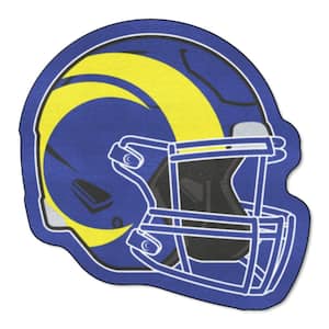 Los Angeles Rams Navy 3 ft. x 2 ft. Mascot Helmet Area Rug