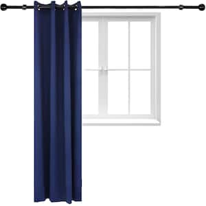 Indoor/Outdoor Blackout Curtain Panel with Grommet Top - 52 x 96 in (1.32 x 2.43 m) - Blue