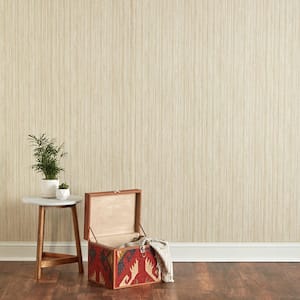Grasscloth Sand Peel and Stick Wallpaper (Covers 56 Sq. Ft.)