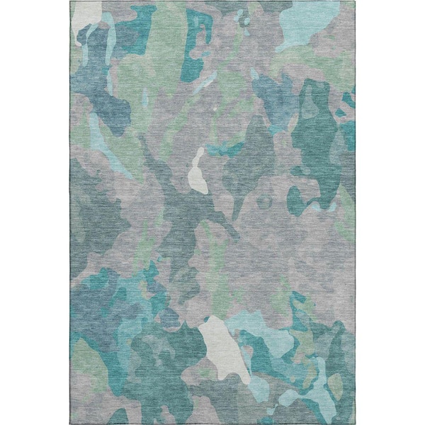 Mayfield Premium Machine Washable Abstract AMF2161 Taupe 10 ft. x 14 ft. Area Rug