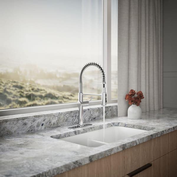 Tonkun Amazon.com: KOHLER 22973-VS Crue High-Arc Kitchen Faucet with Pull